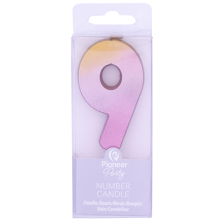Candle Number 9 Rose Gold